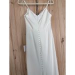 Lulus NWT Feeling of Forever White Sleeveless Mermaid Maxi Dress Wedding Bride L Photo 5