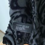 VINTAGE FORECASTER of BOSTON Velvet Burnout Scarf Black Photo 3