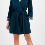 INC Brand New  International Concepts Women's Size Medium Deep Algae Robe Belted Photo 0