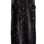 Miss Me Black Embellished Beaded Chiffon Cocktail Shift Dress Size Small Photo 0