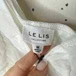 Le lis NEW NWT Anthropologie One-Shoulder Ruched Bodysuit Medium White Mesh Photo 6