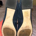 Tory Burch  Gigi Royal Navy Suede
Pumps Low Heel Gold Logo Photo 4