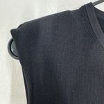 J.Crew Size Small Black Sleeveless Midi sweater dress stretch viscose blend NWT Photo 5