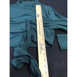 SHEIN SXY Mock Neck Cutout Long Sleeve Crop Top Green Size M Size M Photo 1