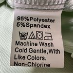 SheIn Light Mint Green Satin Shirt Dress Photo 8