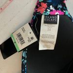 Island Escape Sunshine Halter Bikini Top Molded Cups Floral Black Blue Pink 8 Photo 4