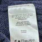 Columbia  Blue Cowl Neck Sweater with Green Zipper Photo 7