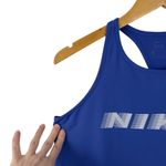 Nike  Pro Dri-FIT Training Women's Large Royal Blue Racerback Tank Slim Fit Gym Photo 2