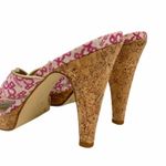 BCBGirls  Pink High Heels Cork Sandal 9B Photo 4