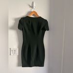 ZARA  Basic Bodycon Mini Dress in Olive Green Sz S Photo 2