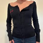 Y2k cherry embellished sweater off Black Photo 4