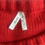 Mudd  Womens Oversized Large Sweater Red Cropped Cable Knit‎ Acrylic Photo 5