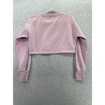 Gymshark  Women's Cropped Sweater Long Sleeve Logo Purple Lavender Size Medium Photo 1