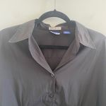 DCC Missy Black Button Down Women's Stretch Shirt Size XL Photo 3