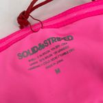 Solid & Striped Swimsuit SZ Medium Cameron Cutout One Piece NWT Crinkle Rib Pink Photo 3