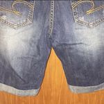 Bare Denim Long Blue Jean Shorts Photo 4