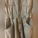 Free People  Marci Relaxed Denim Utility Coveralls in Ian Indigo Photo 7