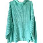 Free People Swim Too Deep Oversized Sweater size XS Pool Water Blue Photo 1