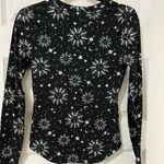 No Boundaries Celestial Black and White Sun and Moon Long Sleeve Top Sz M Photo 3