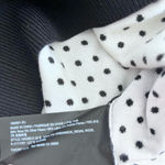 Theory Mini Polka Dot Black Ecru Crewneck Regal Wool Sweater size P Photo 4