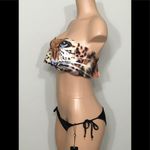 Wildfox New.  Tiger bandeau bikini. S-top/M-bottom Photo 2