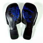 Burberry Quilted Leather Slide Sandals Black 36 NEW Photo 5