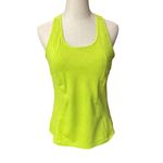 Athleta  Energy Fitness Racerback‎ Tank Top Size L Neon Green Running Athletic Photo 1