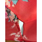 Oriental Village Silk Collection Floral Red Kimono Robe OS Size undefined Photo 7