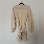 Paige Julita Belted Knit Fabric Sweater Dress Latte Foam Photo 2