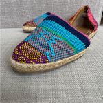 Anthropologie Blue and Pink Espadrille Shoes with Vibrant Style Photo 6