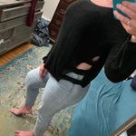 Charlotte Russe Black Side Cut-Out Oversized Sweater  Photo 0