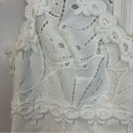 Lilly Pulitzer  Sandi Lace Crochet Resort White Sleeveless Mini Dress Size 6 Photo 9