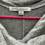 Heather Gray Cowl Neck Drawstring Waist 3 Quarter Batwing Sleeve Knit Top Size S Photo 8