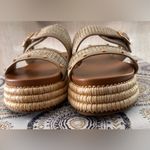 Corkys Walk Of Shame Studded Platform Slide Womens Beige Casual Sandals Size 9 Tan Photo 9