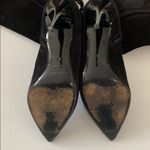 Burberry  Black suede boots heels 37 7 Italy Zipper C Photos for best description Photo 4