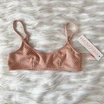 Princess Polly  MinkPink Cream Pink Textured Scoop Tank Bikini Top Sz XS Photo 1