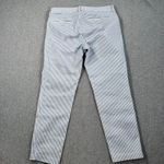 Old Navy Pixie Stripe Pants Women's 10 Regular Straight Leg Blue/White Mid Rise Photo 5