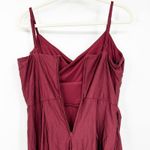 Windsor  Dark Whimsigoth Surplice Neckline Split Cocktail Dress‎ Size 9 Burgundy Photo 9