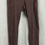 Athleta Rainier Reflective Printed Tight in Lynx Smoked Almond Brown Size Large Photo 0
