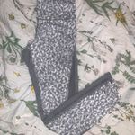 Old Navy Active Leggings - Grey And White Leopard Print Photo 0