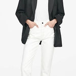 ANINE BING Anine‎ Bing Sonya Straight Leg Jean Off White 29 Photo 0