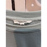 Splendid  Womens Medium Long Sleeve‎ Puff Sleeve Top Crew Neck Light Blue Green Photo 2