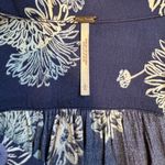 Free People  | Blue Hawaii Washed Blue Print Short Sleeve Mini Dress Size Large Photo 10