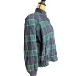 Pendleton 1980s  Green & Navy 100% Wool Vintage Front Zip Coat Women size Medium Photo 6