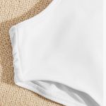 One Piece Hilinker Women's O-Ring Cutout Halter Swimsuit High Cut Bathing Suit Photo 3