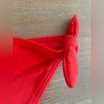 Hollister New  bright cherry red cheeky bikini bottoms with side tie; size M Photo 2