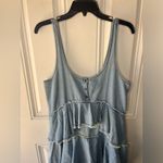 Pilcro  Anthropologie Sleeveless Tiered Ruffled Denim Midi Dress size small Photo 3