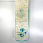 Oscar de la Renta  x Accessory Street Silk Floral Scarf Poppies Daisies Photo 1