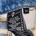 7 For All Mankind Light Denim Shorts With Belt Design Blue Size 24 Photo 2