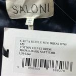 SALONI Greta Women’s Mini Dress Off Shoulder‎ Navy Size 0 Blue Photo 4